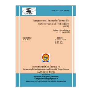 International Conference on Advances in Power Generation from Renewable Energy Sources (APGRES-2020)