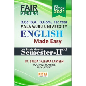 ENGLISH MADE EASY Study material for B.A, B.COM, B.Sc 1st year, 2nd Semester